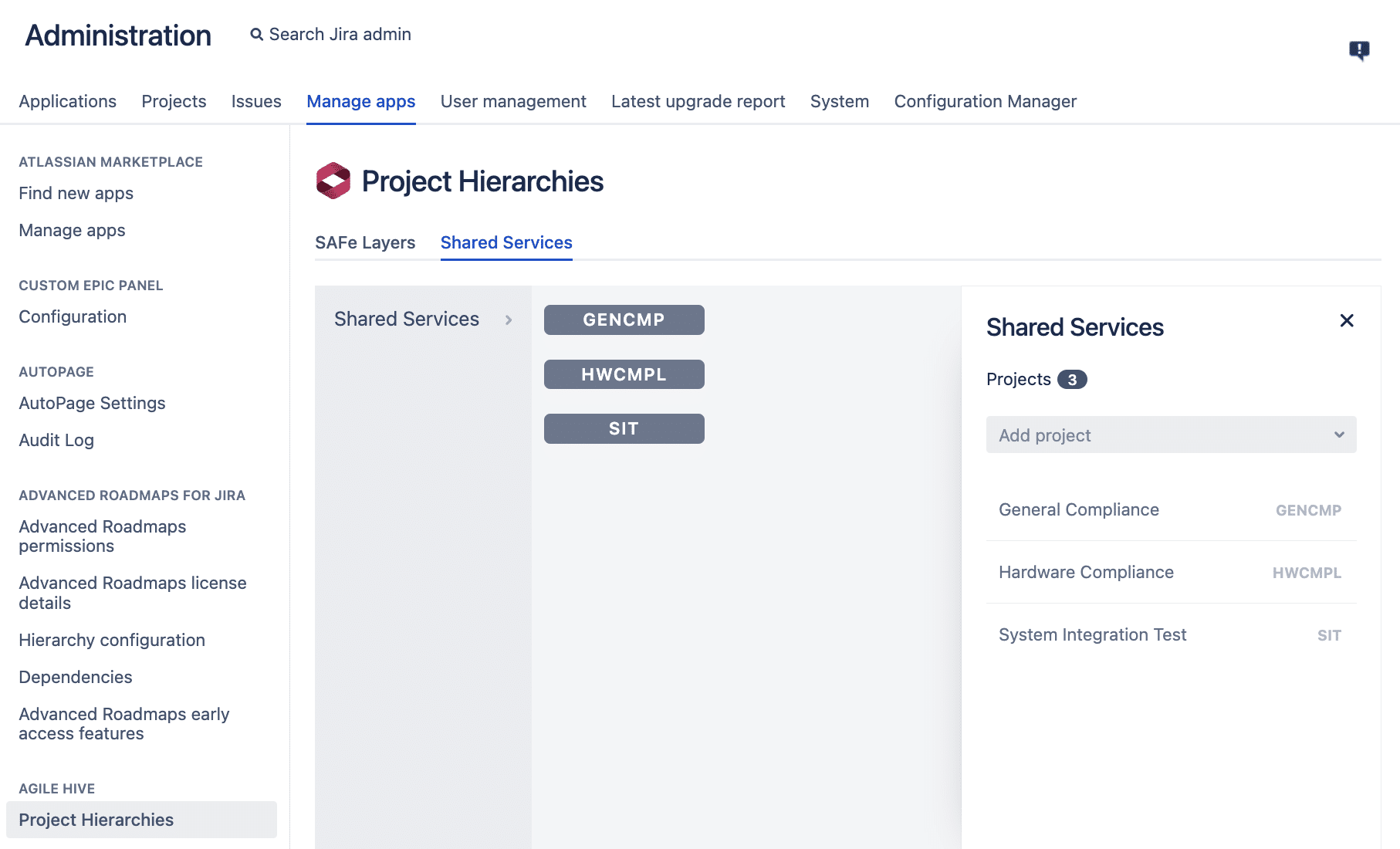 Embracing shared services within Agile Hive