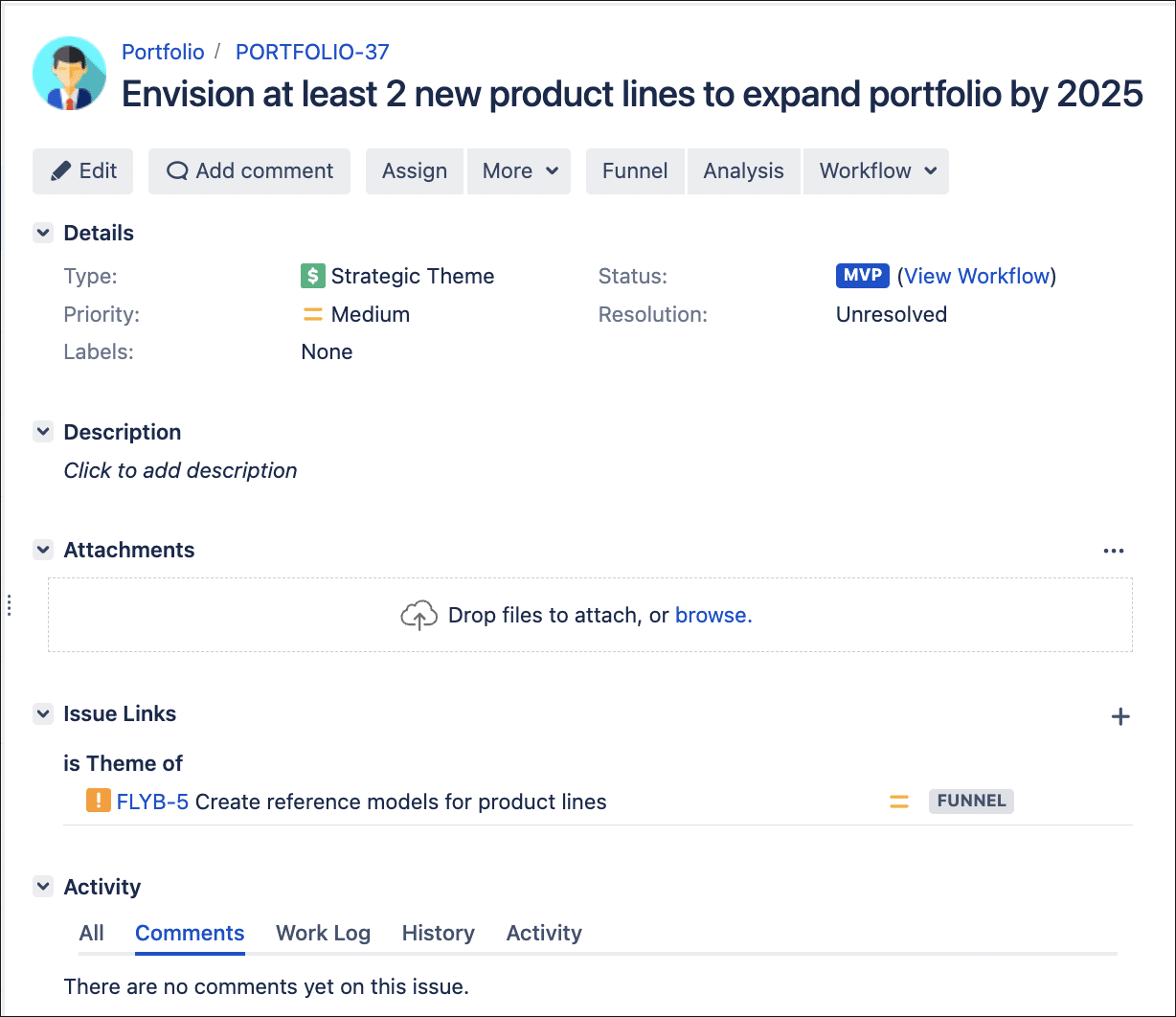 Enabler for SysArch to create reference models tied to the business goal Strategic Theme of expanding the product lines.